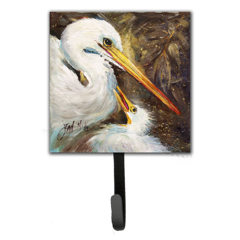 Porte-garde-bébé et crochet mural aigrette