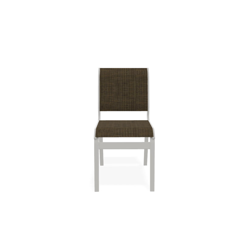 Chaise d'appoint de salle à manger Hiraku, Beacon taupe Sunbrella®, Neige texturée