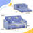 2 in 1 Kids Sofa Chair, Toddler Couch with Glow in The Dark Cosmic Patten
