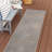 Donatienne Mid-Century Curve Stripe Reversible Machine-Washable Dark Gray/Cream Indoor/Outdoor Rug-276584488