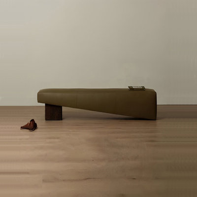 Orletta Microfiber Leather Upholstered Bench