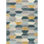 Mystic Maddox Blue/Grey/Yellow Modern Geometric Rug-37213245
