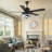 Eustolio 52'' DIY Shade Reversible Caged Ceiling Fan with Dimmable LED Light and Remote-1423393915