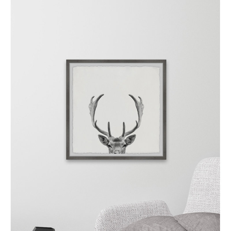 Impression sur papier, "géant antlers" par maria giovanni-cadre photo, H 18 po x l 18 po x P 1,5 po