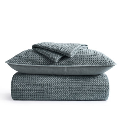 Waffle Cotton Quilt Set