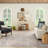 Machine Washable Oriental Blue/Red Area Rug-880018755