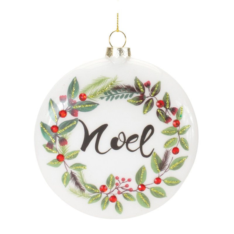 4.25'' Glass Holiday Shaped Ornament
