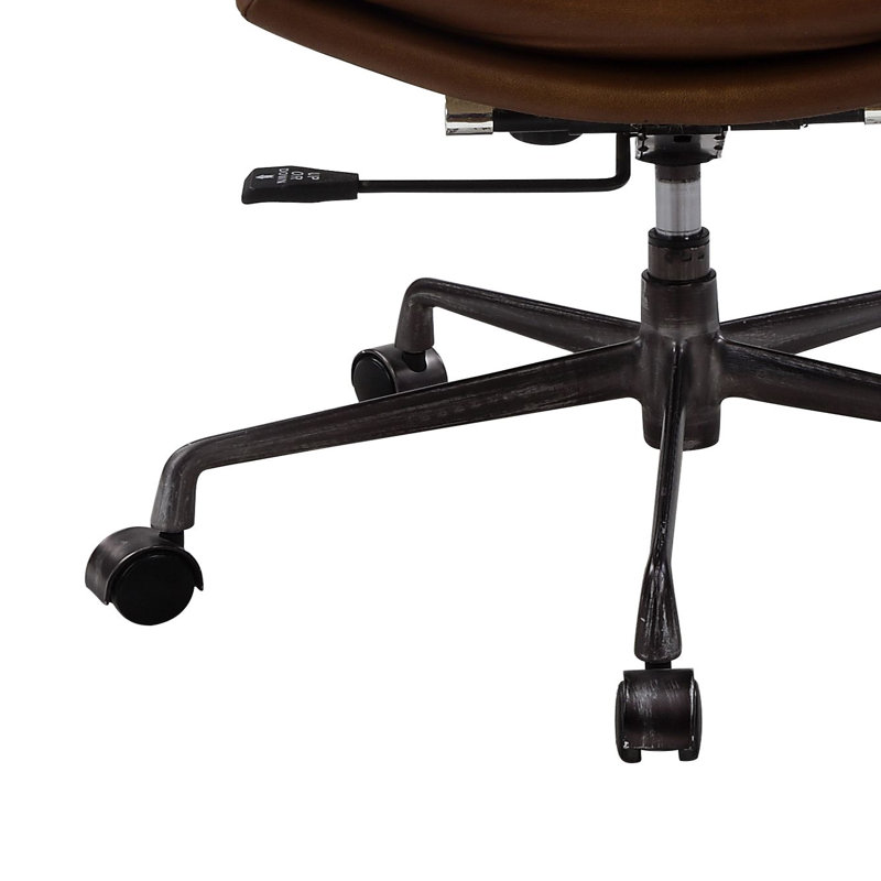 Genuine Leather Task Chair, Sahara