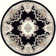 Tapis noir Aubusson