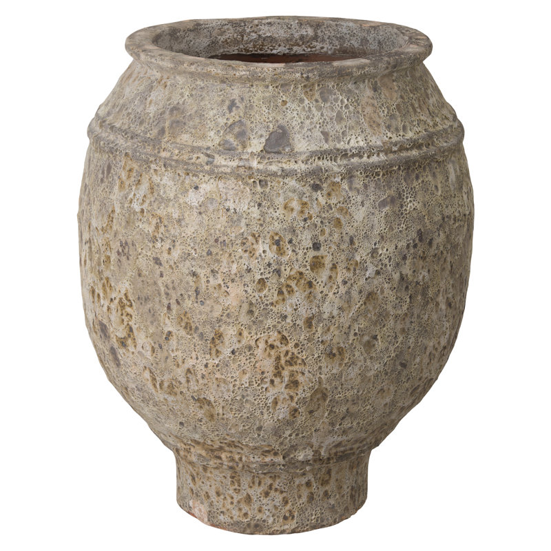 Pot de fleurs en céramique Ekansh, H 31,5 po x l 24,5 po x P 24,5 po