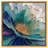 Sculpted Teal Bloom Floral Decor Canvas Print by Art Remedy-123415447-123415448