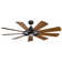 Kichler Gentry 65" 9 - Blade LED Windmill Ceiling Fan with Wall Control and Light Kit Included