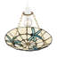 9 cm H Bowl Glass Pendant Shade ( No Direct Attachment Method ) in Blue