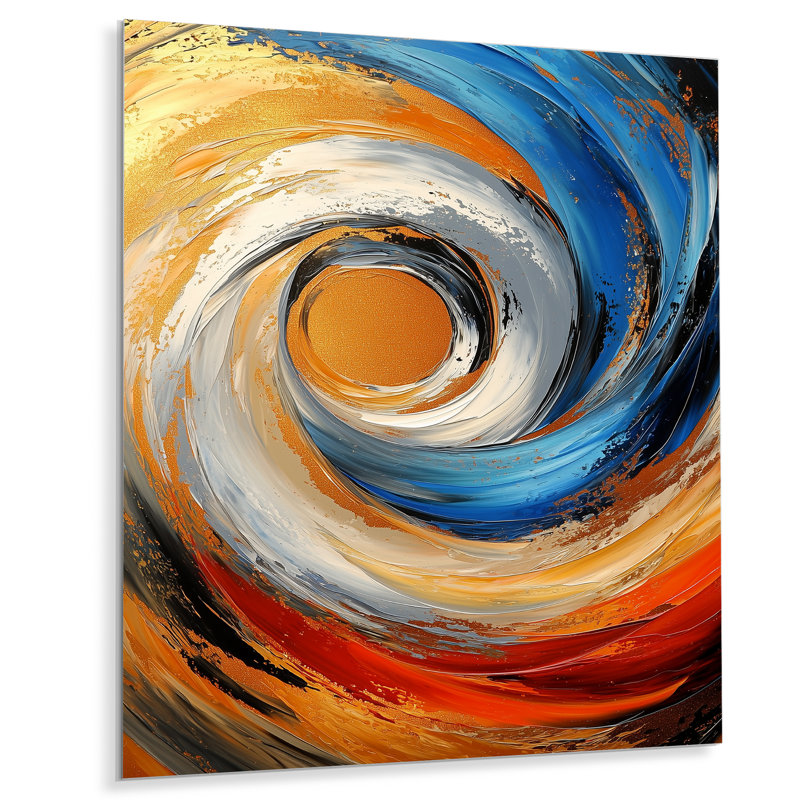 Bindy - art mural moderne en métal transitionnel, impression d'art moderne en métal, H 40 po x l 30 po
