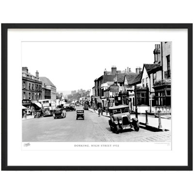 Dorking, High Street 1932 by Francis Frith - Single Picture Frame Print