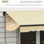 Auvent de balcon rétractable 8 pi x 6,5 po, parasol avec manivelle manuelle, matériau 280 g / m², structure en aluminium stable, auvent beige de 6,5 pi, tissu protégé