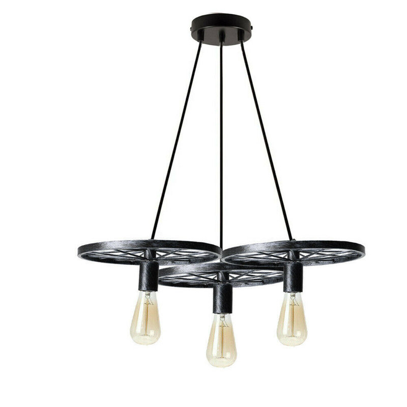 Sebring 3 - Light Unique/Statement Chandelier, Brushed Silver