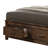 Cassandra Stainless Steel Standard Bed with Drawers and Shelves
