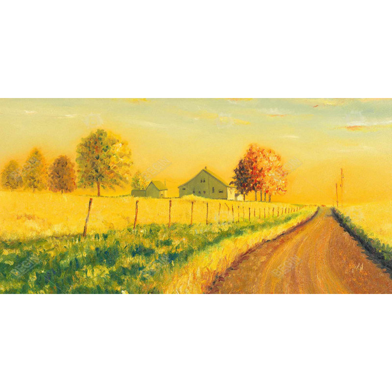 In the countryside - 15.75"x31.50" Desk mat