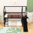 Twin Loft Bed With Slide, Reversible Ladders, Shelves And Safety Guardrails-549178886