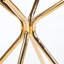 Modern Tempered Glass Dining Table with Metal Legs-2147099363
