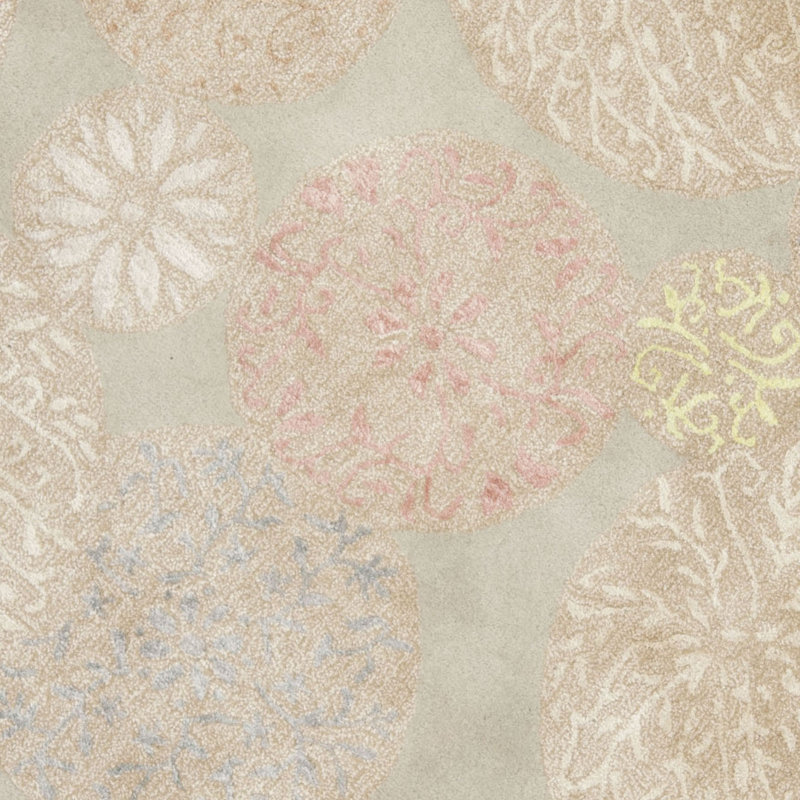 Tapis floral en laine et viscose touffeté à la main Coreatha Martha Stewart, Rectangle 2 pi 6 po x 4 pi 3 po