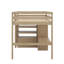 Lit mezzanine double avec bureau, tablettes et tiroirs-1746289350