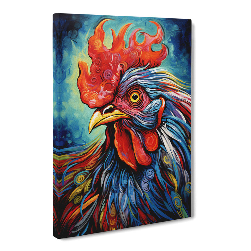 Chicken Abstract No.2 - Print, 76cm H x 50cm W x 3cm D