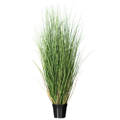 Kellan PVC Artificial Potted Green Curled Grass