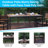 Agit Indoor/Outdoor Square Steel Framed Table with 4 Stackable Faux Teak Chairs-69347607-69347602