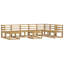  Outdoor Sofa Set 9 pcs Solid Acacia Wood Sectional Modular Furniture