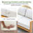 Guzal Acacia Wood Rope Weaving Patio Outdoor Sofa With Cream Cushions-1225948410