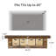 Meuble télé 63 po avec paniers de rangement, centre de divertissement en bois pour téléviseurs de 55/60/65 po-1290370130