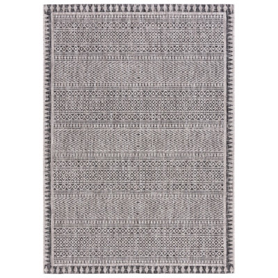 Tapis d'intérieur / extérieur à motif géométrique Cendi Performance