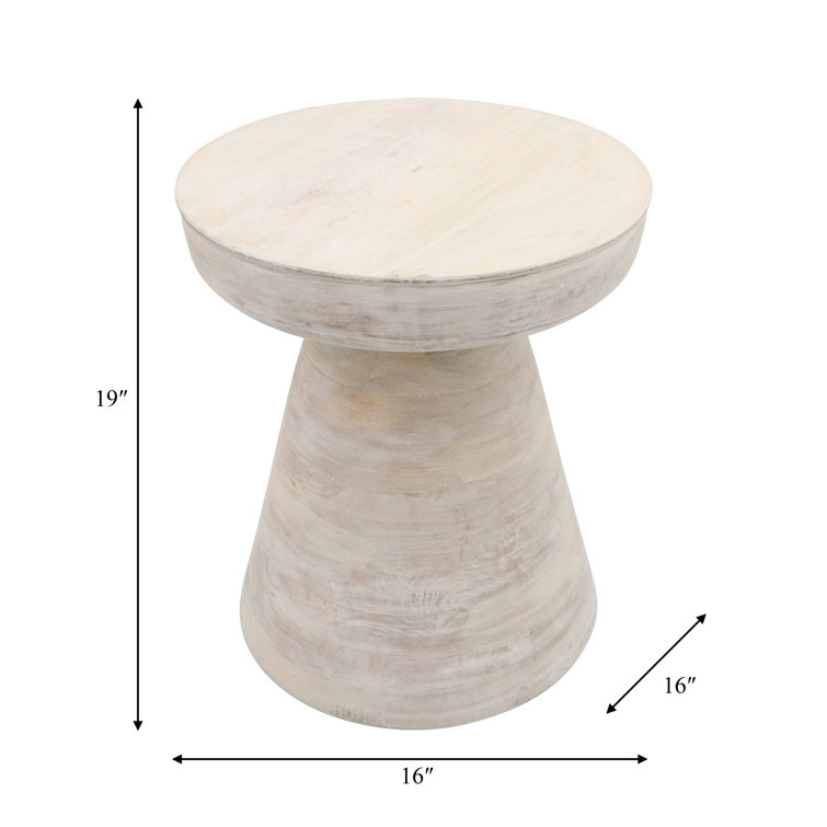 https://assets.wfcdn.com/im/35322536/resize-h755-w755%5Ecompr-r85/2520/252056023/19%22H+Wooden+Side+Table+with+Rounded+Top+and+Cone+Base+Rustic+and+Functional+Accent+Display+in+Any+Room.jpg