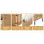 Ensemble de mobilier de patio en osier Chloelynn Fields