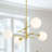 4 - Light Dimmable Sputnik Chandelier