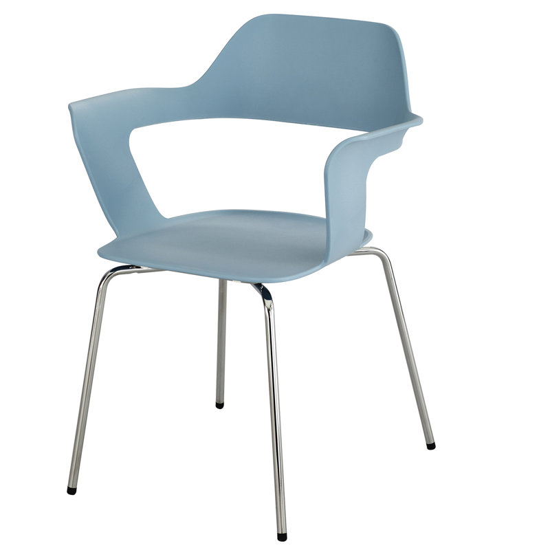 Chaise empilable , Bleu