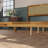 Rustic Solid Acacia Wood Platform Bed Frame With Upholstered Headboard, No Box Spring Needed