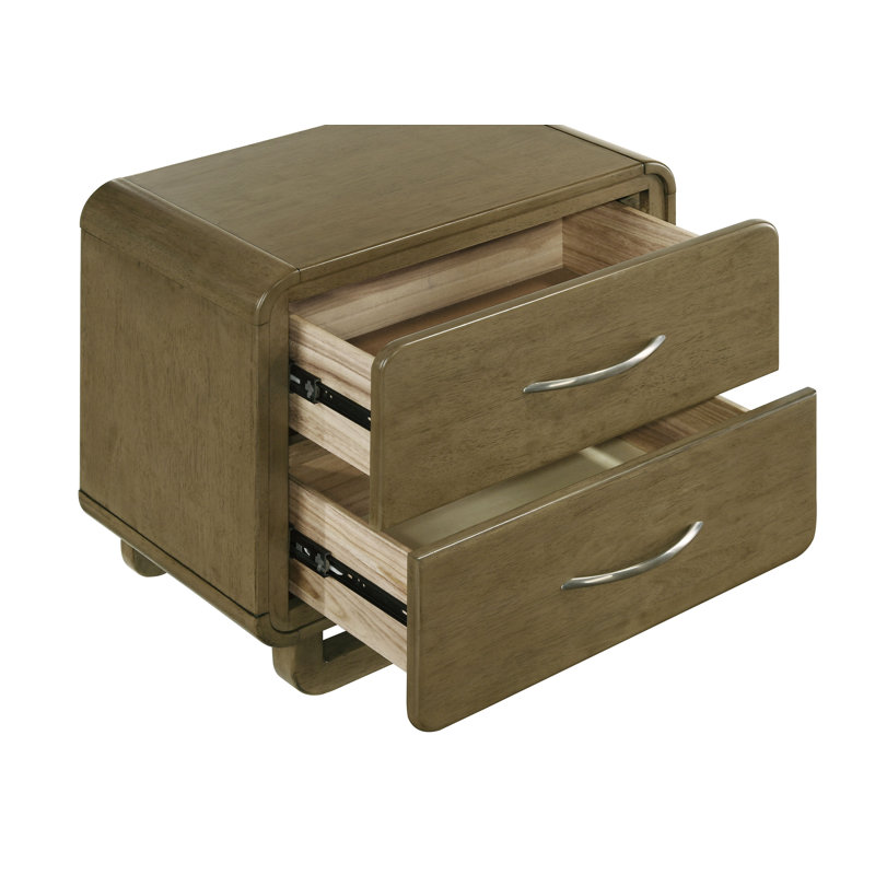 Table de chevet 2 tiroirs Rockhampton Muscade