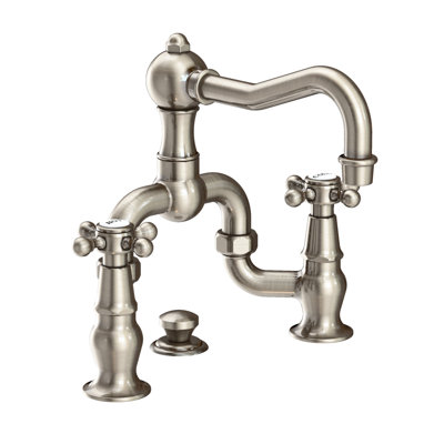 Chesterfield Bathroom Bridge Faucet with Drain Assembly
