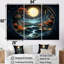 «Dreamy Moonlit Jungle II», art mural abstrait-652720667-652720665