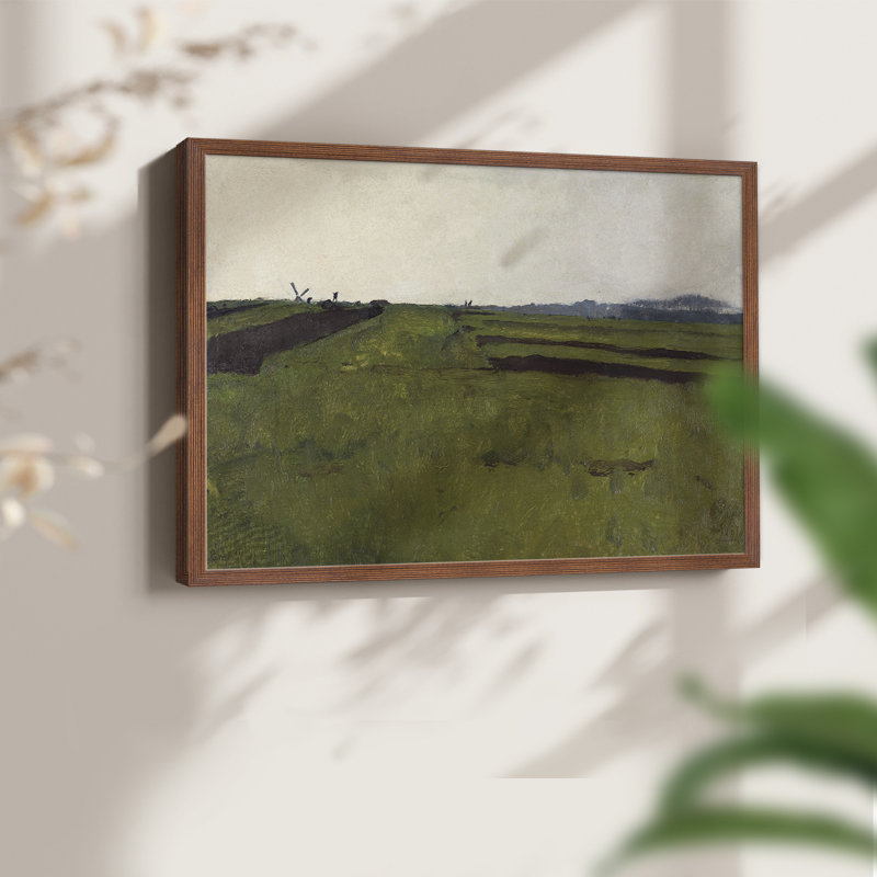 Paysages rétro-DCLIX - impression encadrée - reconstituable, Noyer, H 16 po x l 20 po