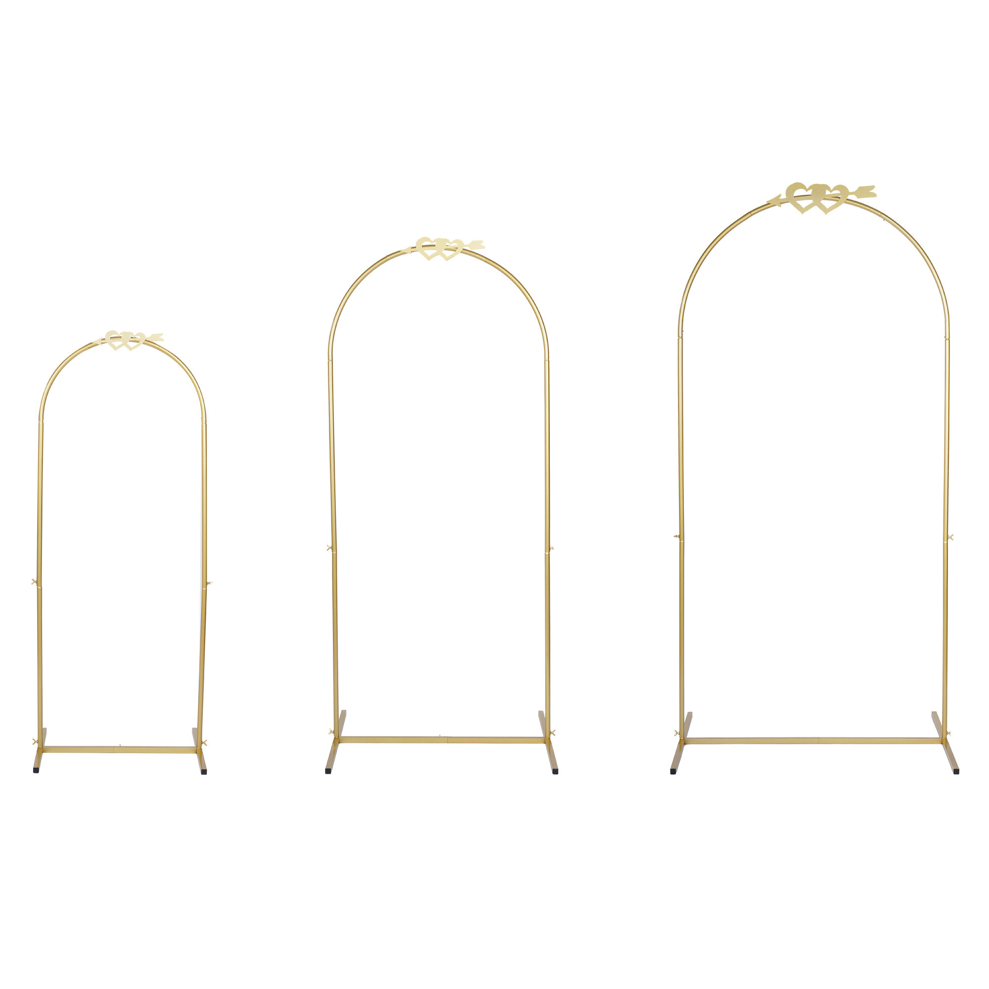 Nisorpa 3 Pieces Metal Wedding Backdrops & Signs Stand Set & Reviews ...