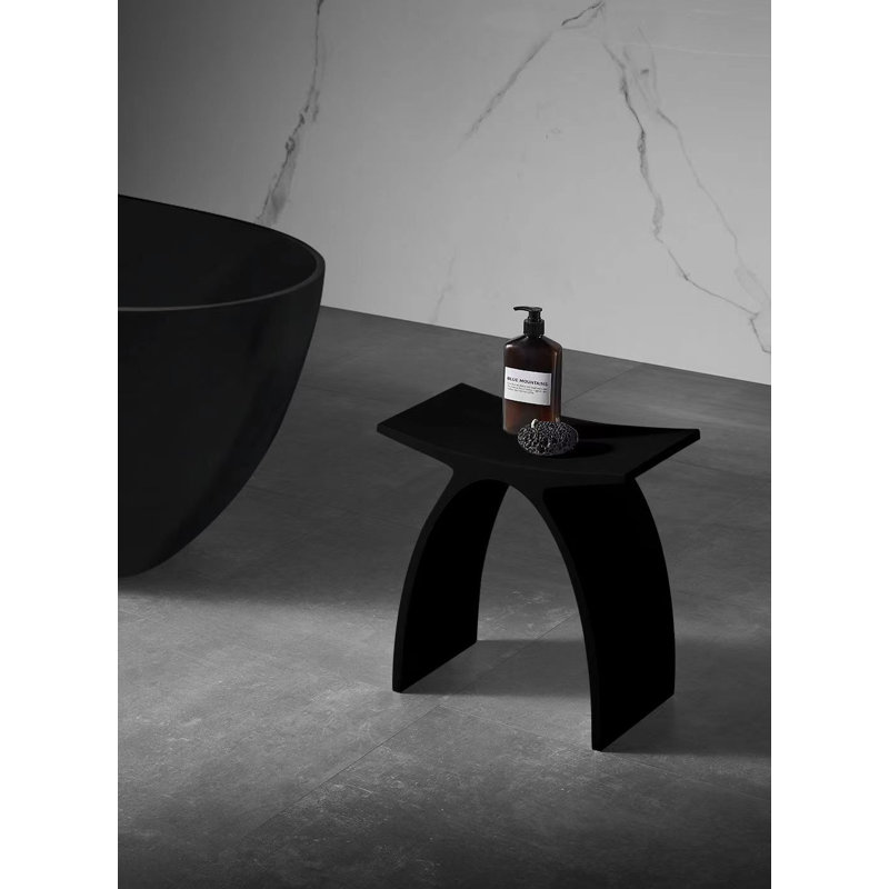 Banc de douche noir Istone