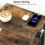 39cm W Metal Bedside Table