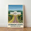 Stormont Estate, Northern Ireland - Romantic Travel Poster of Iconic Parliament and Parkland. Giclee Print on Wrapped Canvas. Wall Art, Home Decor - Iconic Buildings & Architecture, Northern Ireland 1 Piece Wrapped Canvas Wall Art-471877448