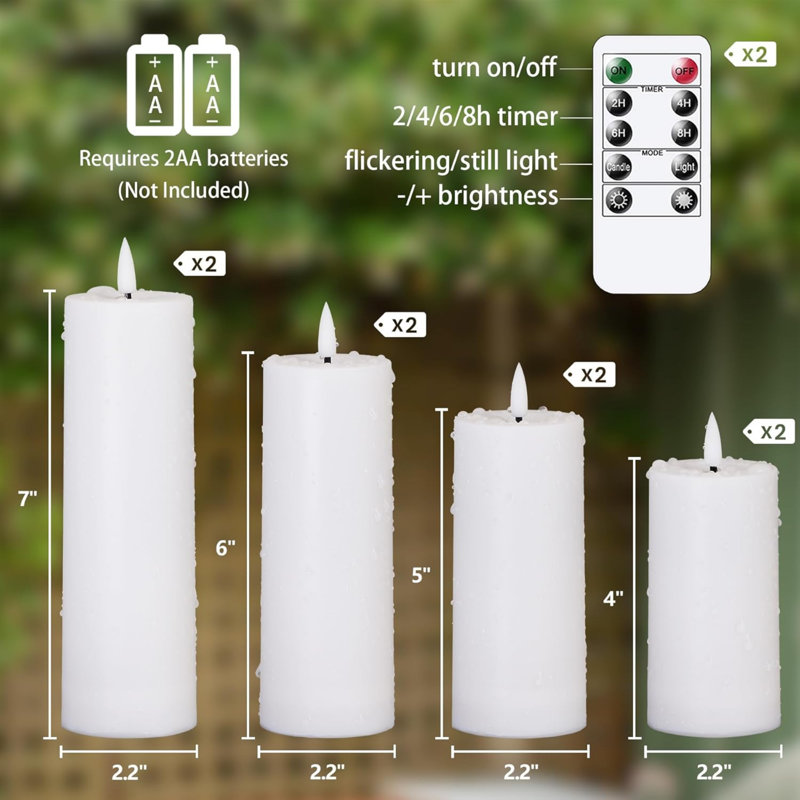 Flameless Tealight Candle, White