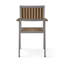Ensemble de chaises en aluminium et bois (ensemble de 2)
