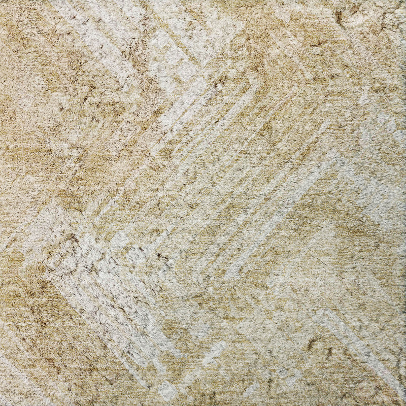 Tapis à poil long de qualité supérieure lavable à la machine ADS630, Beige, 3' x 5'